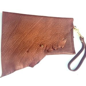 Margaret Vera Oil-Tanned Leather Clutch